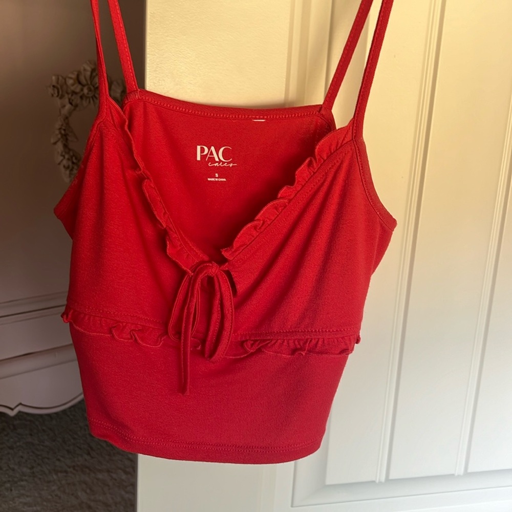 Pacsun red crop top